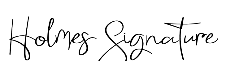 Holmes Signature  font caratteri gratis