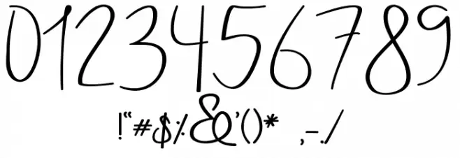 Holmes Signature Font OTHER CHARS