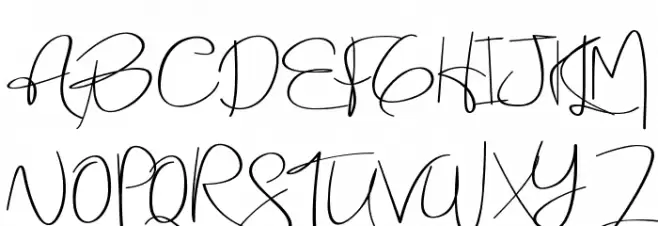 Holmes Signature Schriftart Groß