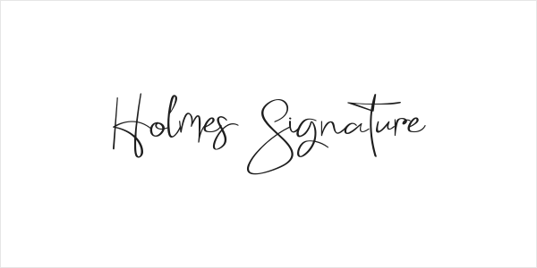 Holmes Signature Logo