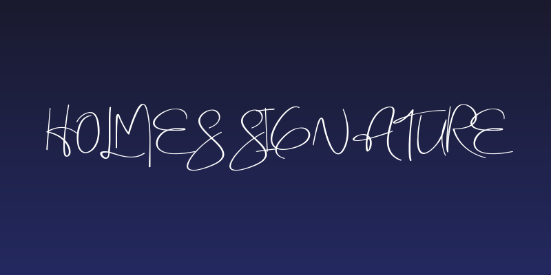 Holmes Signature Social Header