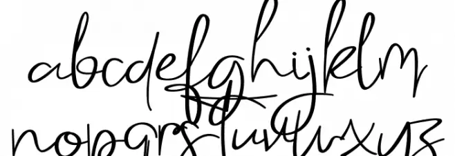 Holmes Signature Шрифта строчной