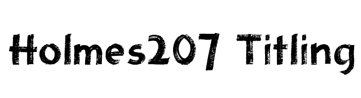 Holmes207 Titling  Descarca Fonturi Gratis