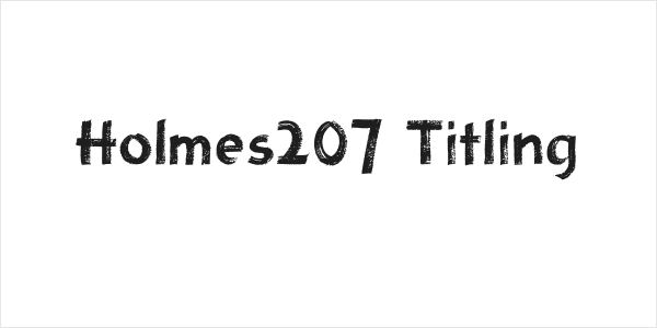 Holmes207 Titling Logo