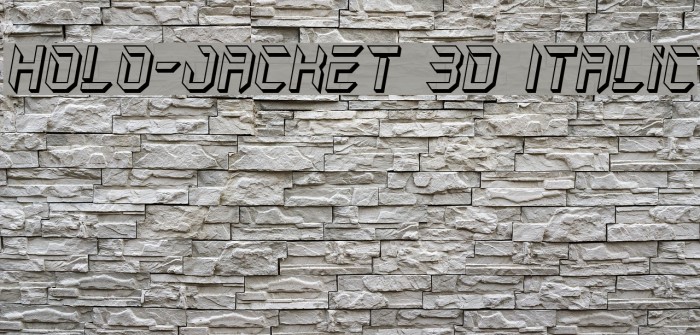 Holo-Jacket 3D Italic Font examples