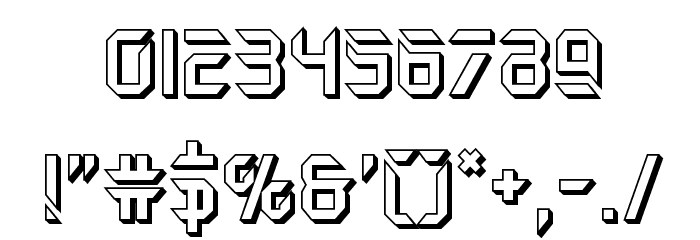 Holo-Jacket 3D Font OTHER CHARS