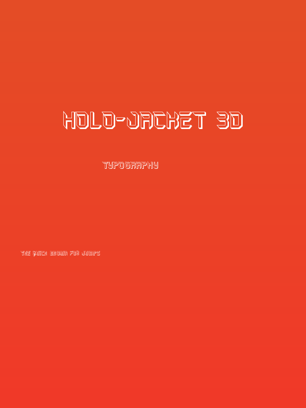 Holo-Jacket 3D Poster