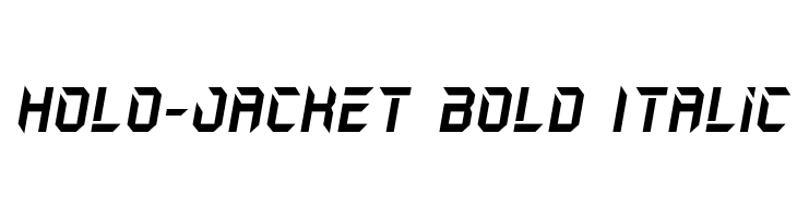Holo-Jacket Bold Italic  フリーフォントのダウンロード