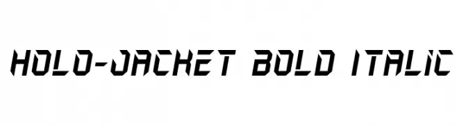 Holo-Jacket Bold Italic 