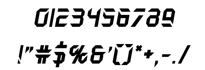 Holo-Jacket Bold Italic Font OTHER CHARS
