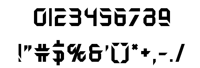 Holo-Jacket Bold Font OTHER CHARS