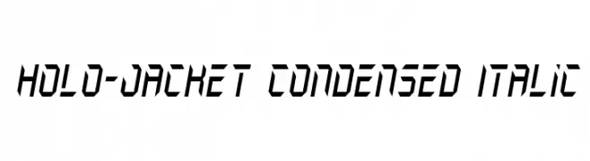 Holo-Jacket Condensed Italic  Descarca Fonturi Gratis