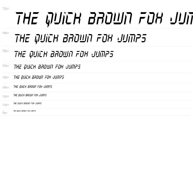 Holo-Jacket Condensed Italic Waterfall