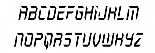 Holo-Jacket Condensed Italic फ़ॉन्ट लोअरकेस