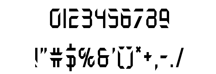 Holo-Jacket Condensed Font OTHER CHARS
