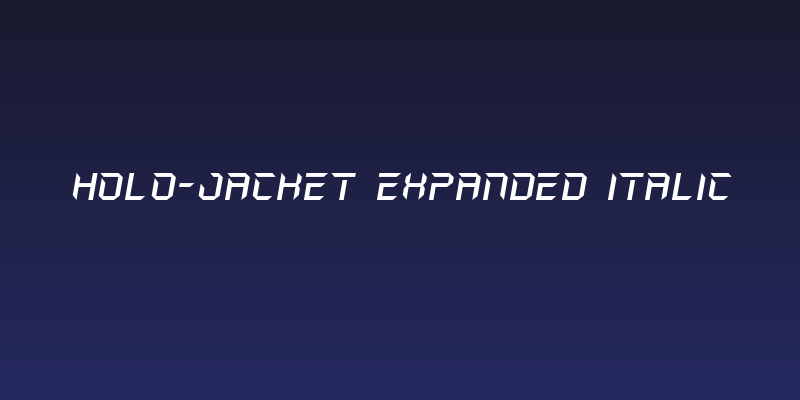 Holo-Jacket Expanded Italic Social Header