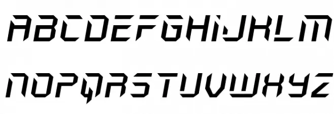 Holo-Jacket Expanded Italic Schriftart Kleinbuchstaben