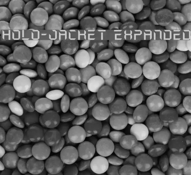 Holo-Jacket Expanded Font examples