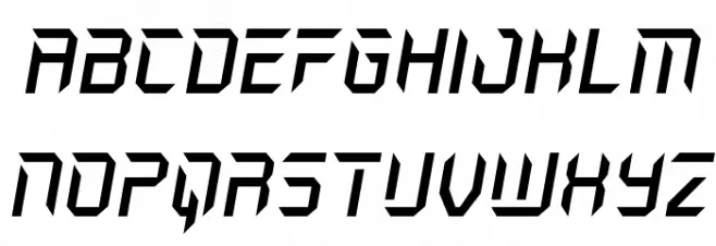 Holo-Jacket Italic 字体 大写