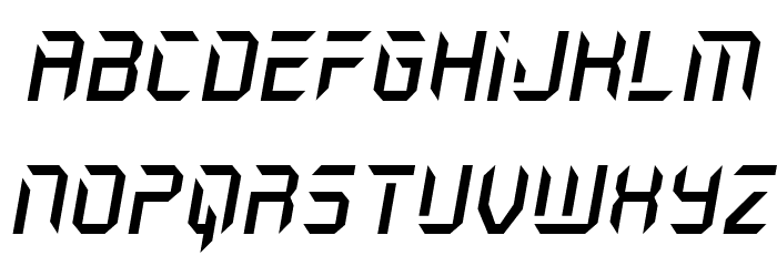 Holo-Jacket Italic Font LOWERCASE