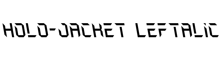Holo-Jacket Leftalic Шрифта