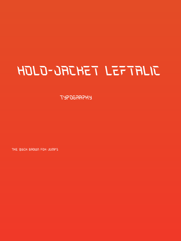 Holo-Jacket Leftalic Poster