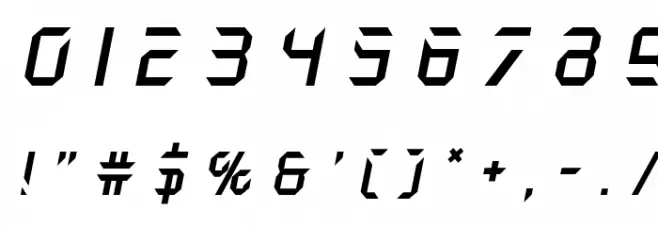 Holo-Jacket Title Italic Font OTHER CHARS