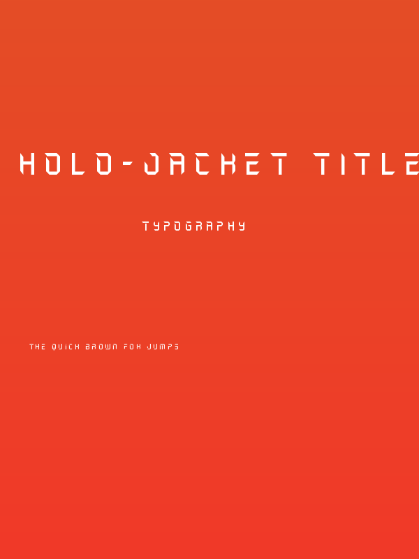 Holo-Jacket Title Poster