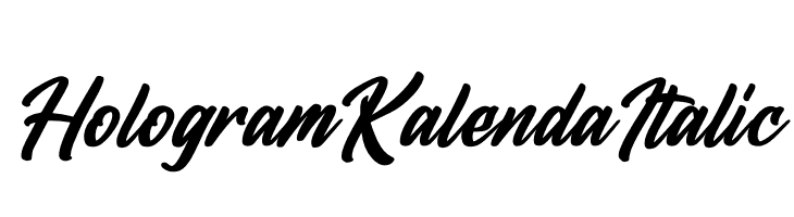 Hologram Kalenda Italic  免费字体下载