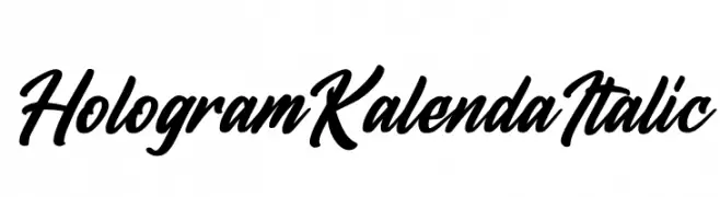 Hologram Kalenda Italic  baixar fontes gratis