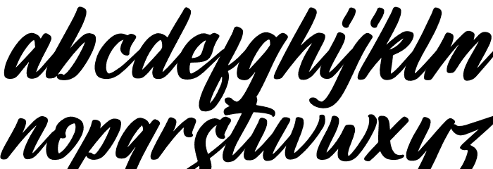 Hologram Kalenda Italic Font LOWERCASE