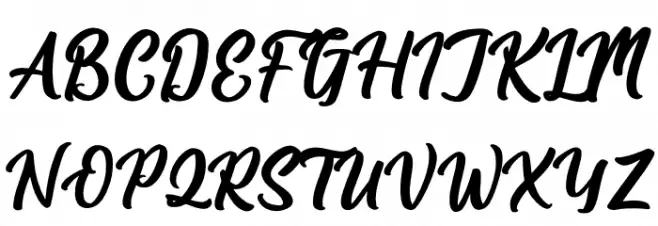Hologram Kalenda Schriftart Groß