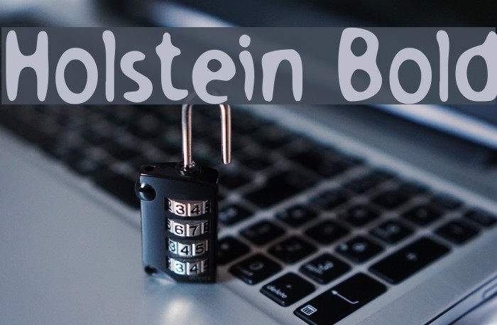 Holstein Bold Font examples