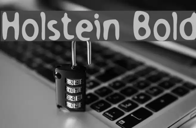 Holstein Bold Font examples