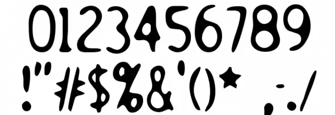 Holstein フォント その他の文字