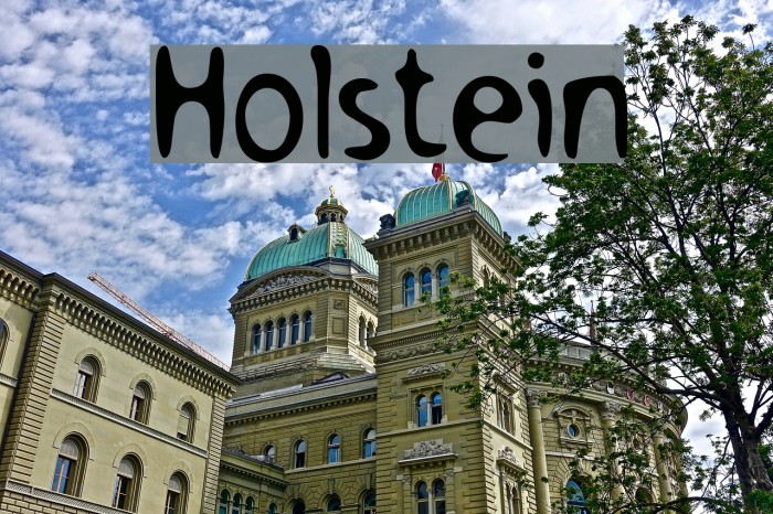 Holstein Font examples
