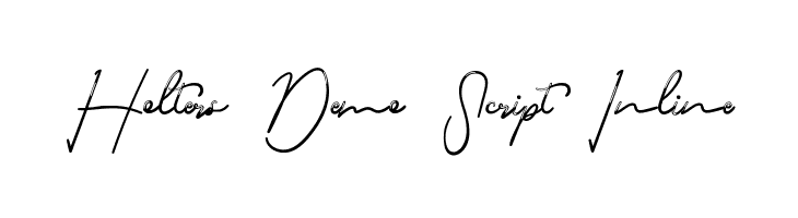 Holters Demo Script Inline  Скачать бесплатные шрифты