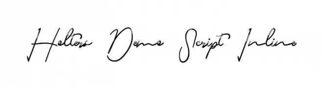 Holters Demo Script Inline フォント