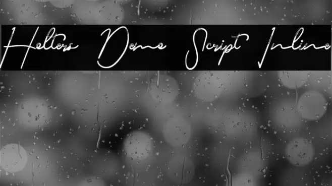 Holters Demo Script Inline フォント examples