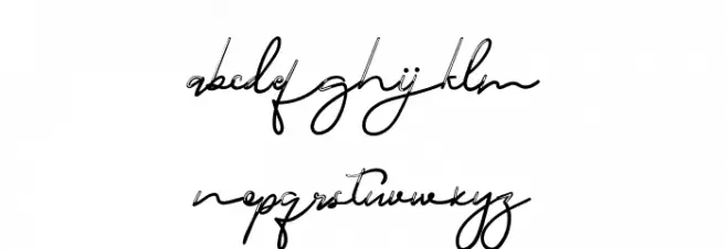 Holters Demo Script Inline フォント 小文字