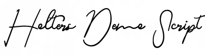 Holters Demo Script フォント