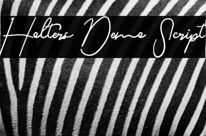 Holters Demo Script フォント examples