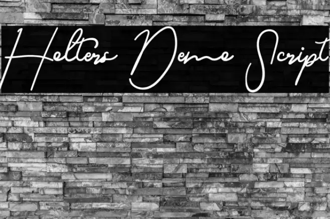 Holters Demo Script フォント examples
