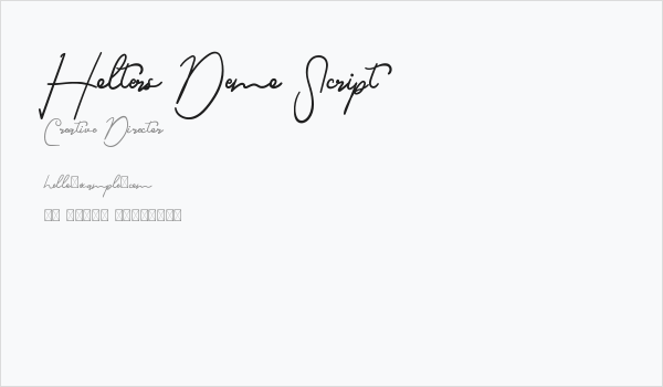 Holters Demo Script Business Card