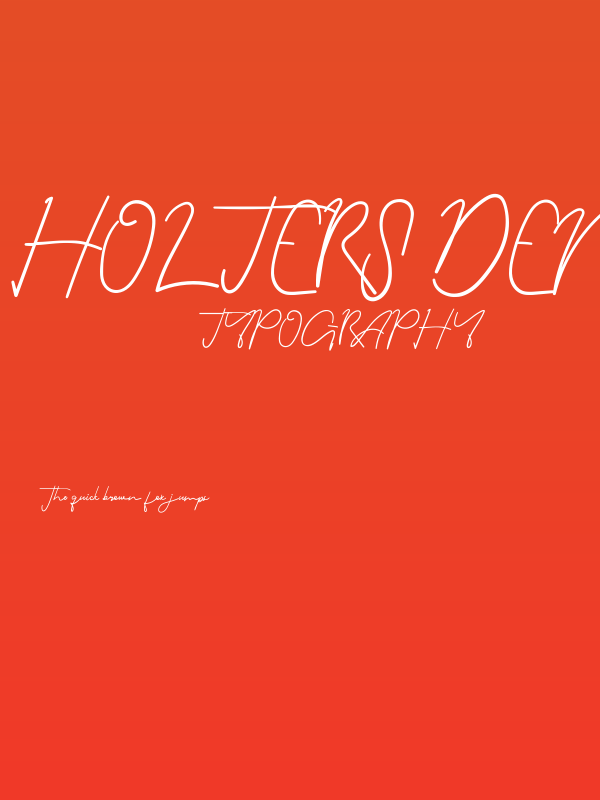 Holters Demo Script Poster