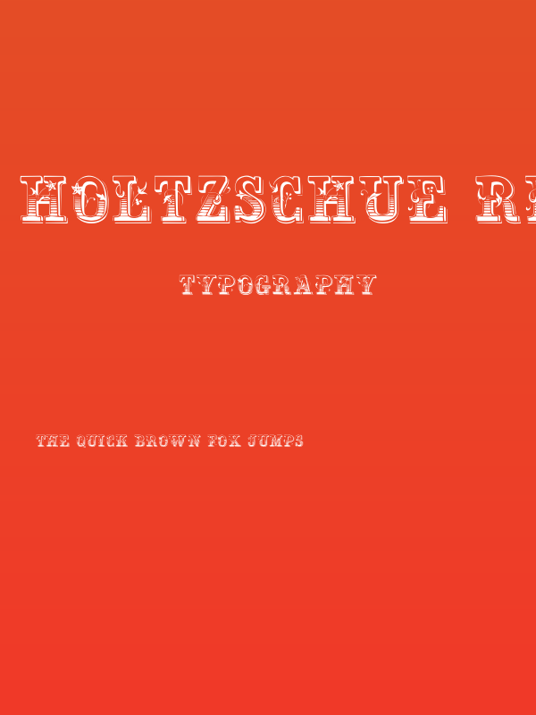 Holtzschue Regular Poster