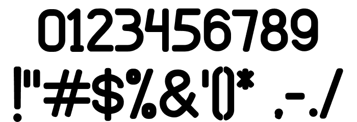 Holy Bold Font OTHER CHARS