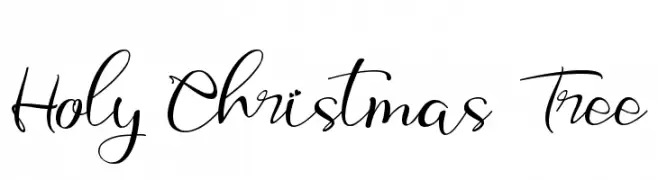 Holy Christmas Tree  baixar fontes gratis