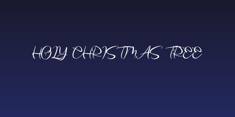 Holy Christmas Tree Social Header