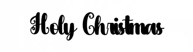 Holy Christmas フリーフォントのダウンロード